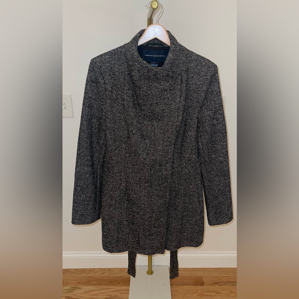 French Connection Black and White Tweed Jacket